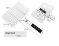 304 Stainless Steel BBQ Non Stick Grilling Basket Grill Mesh Mat Meat Vegetable Steak Picnic Party Barbecue Tool Heat Resistant